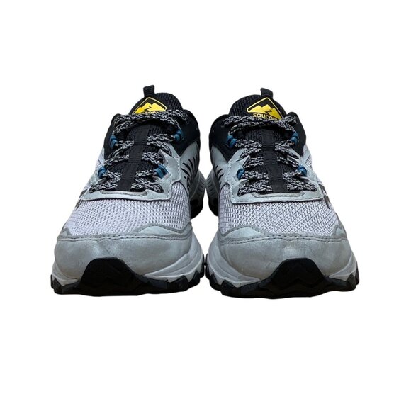 Saucony Mens Gray/Black & Yellow Excursion Tr15 Trail Running Shoes Sz 8.5 - Picture 2 of 7